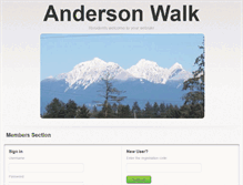 Tablet Screenshot of andersonwalk.mybuildingonline.com